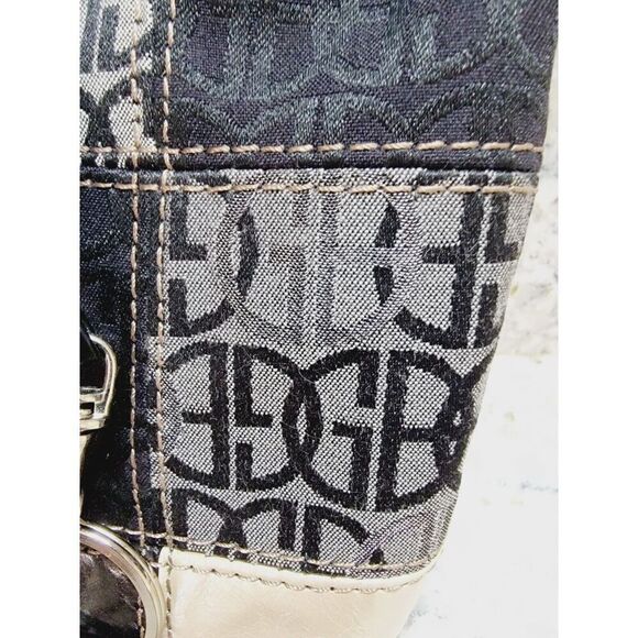 Giani Bernini Handbag Shoulder Tote Purse Neutral Colors Checkered 14x10 - Picture 5 of 16